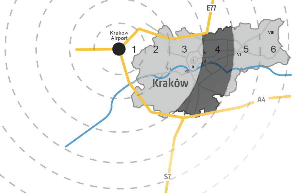 PARKING map - Airport Kraków Balice