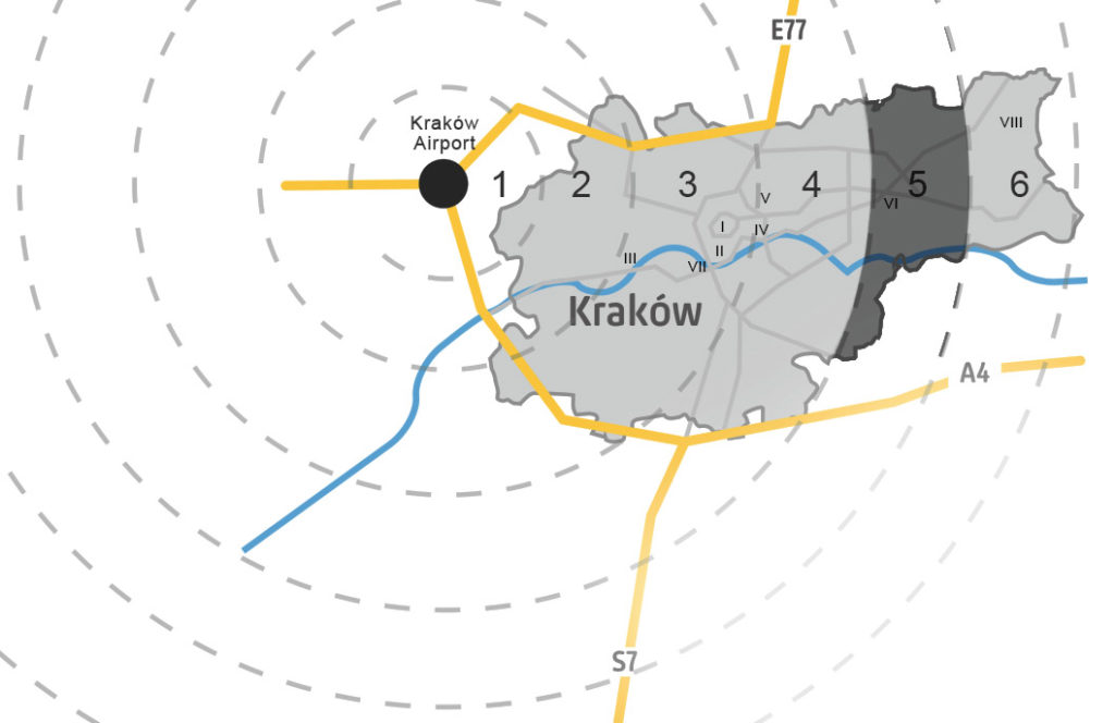 PARKING map - Airport Kraków Balice